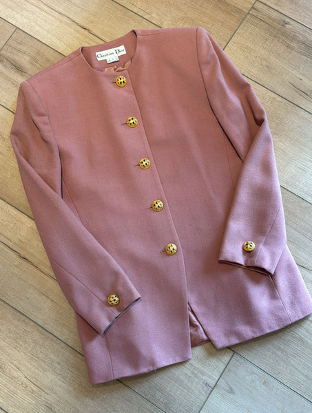 Vintage Christian Dior Dusty Rose Jacket