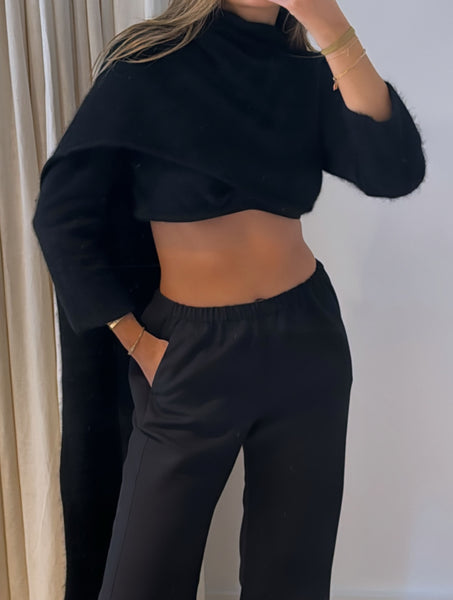 Vintage Yohji Yamamoto Cropped Scarf Sweater