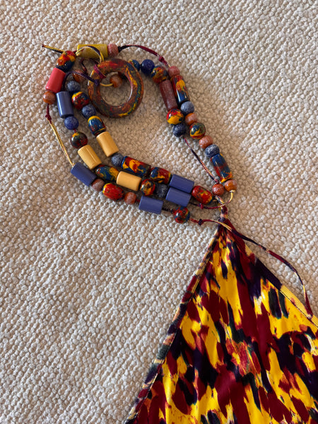 Vintage S/S 1997 Jean Paul Gaultier Beaded Neck Dress