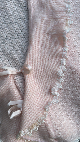 Vintage Christian Dior Pink Knit Cardigan