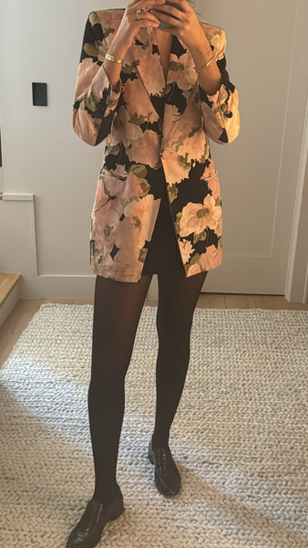 Vintage Christian Dior Floral Print Blazer