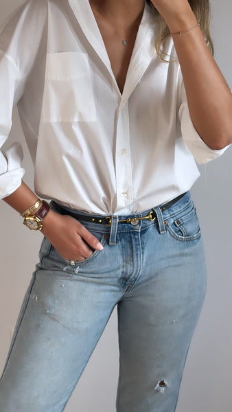Vintage Gucci by Tom Ford Horsebit Slim Belt