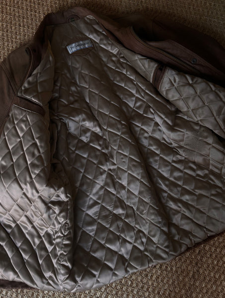 Vintage Yves Saint Laurent Brown Leather Jacket