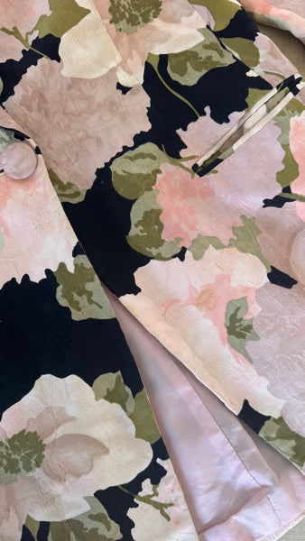 Vintage Christian Dior Floral Print Blazer