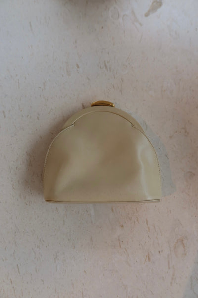 Vintage Gucci Ivory Leather Clutch
