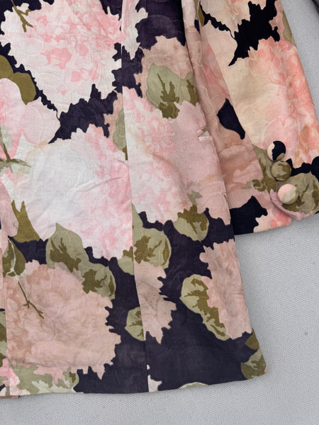 Vintage Christian Dior Floral Print Blazer