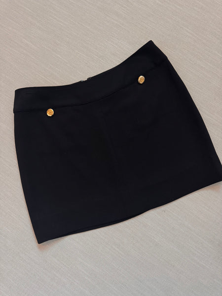 90s Chanel Black Mini Skirt