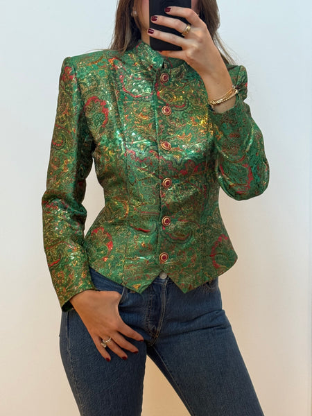 Vintage Yves Saint Laurent 1992 Runway Brocade Jacket