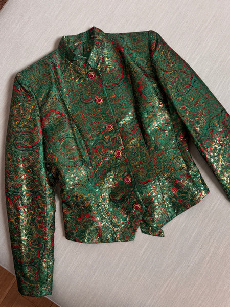 Vintage Yves Saint Laurent 1992 Runway Brocade Jacket
