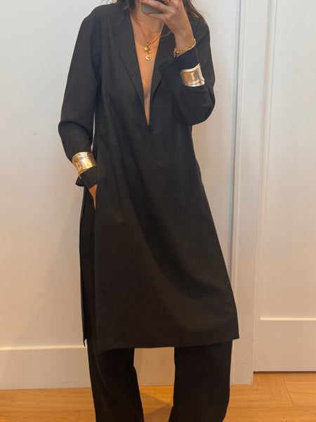 Vintage Yves Saint Laurent High Slit Tunic Top