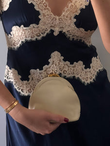 Vintage Gucci Ivory Leather Clutch