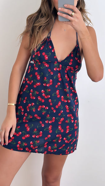 Vintage Dolce & Gabbana Cherry Print Beach Dress