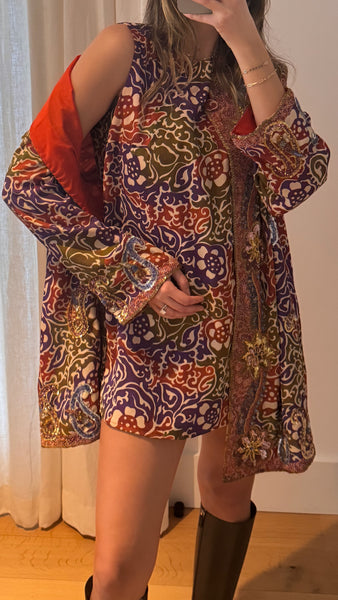 Vintage Embellished Dress & Jacket Set