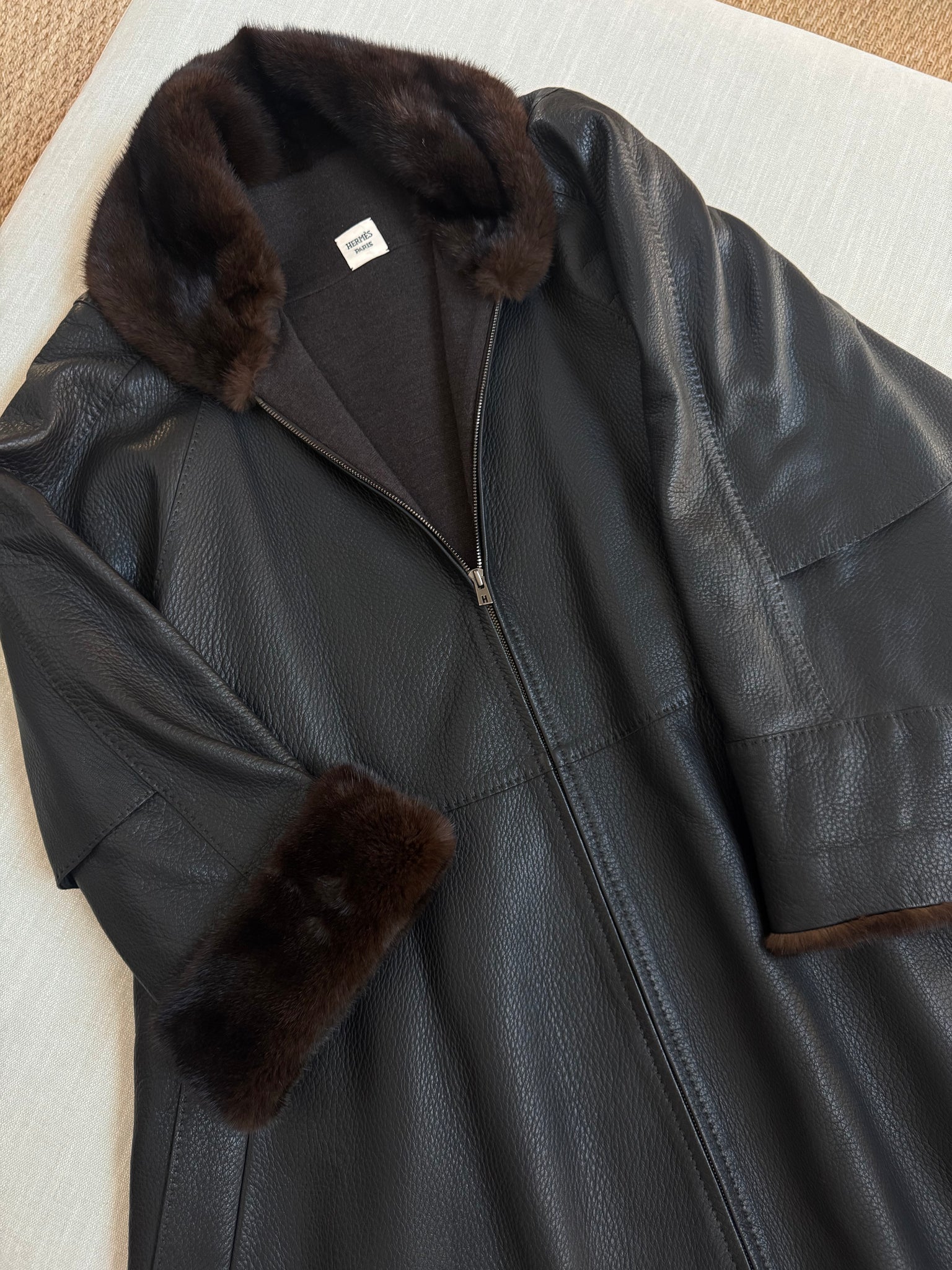 Vintage Hermès by Jean Paul Gaultier Leather Coat – NÜNÜ VINTAGE