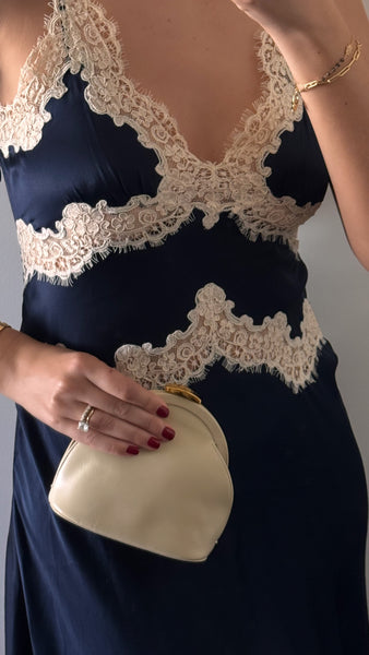 Vintage Gucci Ivory Leather Clutch