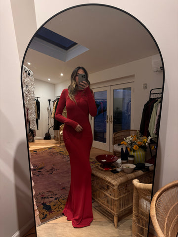 Vintage Alaïa 1980s Red Maxi Dress