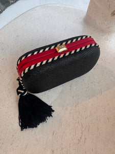Vintage Bottega Veneta Raffia Clutch