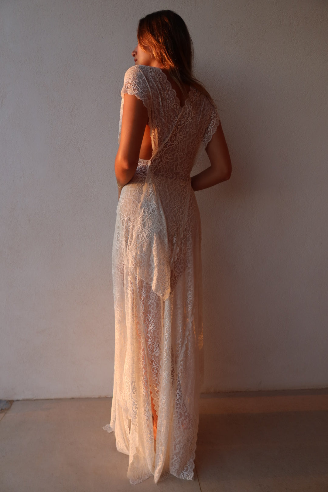Vintage White Lace Dress