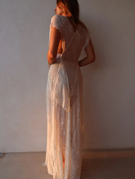 Vintage White Lace Dress
