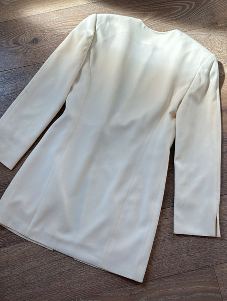 Vintage Christian Dior Ivory Wrap Blazer