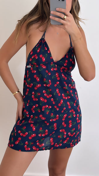 Vintage Dolce & Gabbana Cherry Print Beach Dress