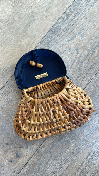 Vintage Bottega Veneta Wicker Clutch