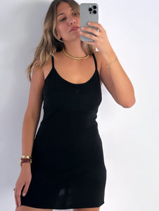 Vintage 90s Chanel Black Mini Dress