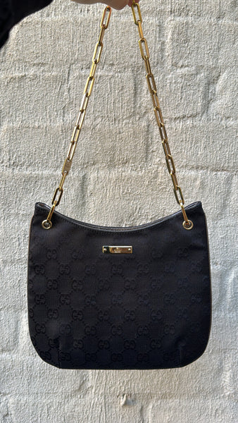 Vintage Gucci by Tom Ford Monogram Chain Handle Bag