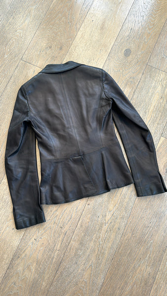 Vintage Gucci by Tom Ford Black Leather Jacket