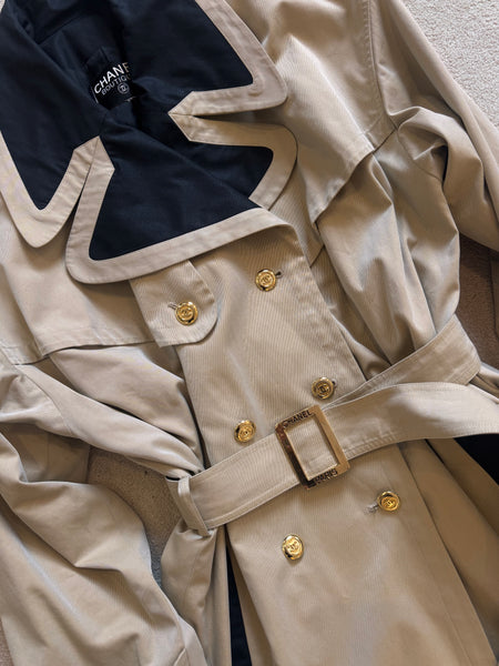 Vintage Chanel Belted Trench Coat