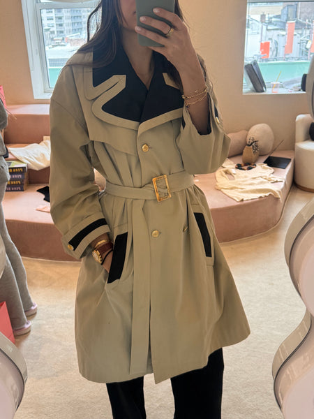 Vintage Chanel Belted Trench Coat