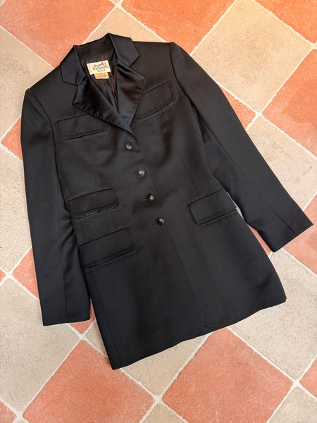 Vintage Hermès Black Riding Blazer