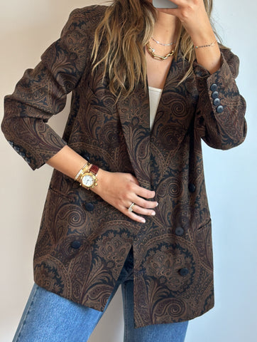 Vintage Escada Paisley Print Blazer