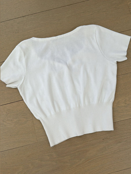 Vintage Yves Saint Laurent Rive Gauche White Top