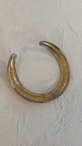 Vintage Hand Sculpted Brass Choker