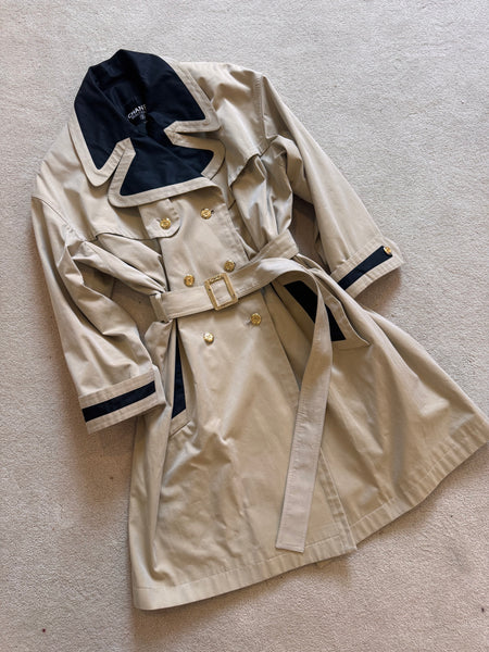 Vintage Chanel Belted Trench Coat