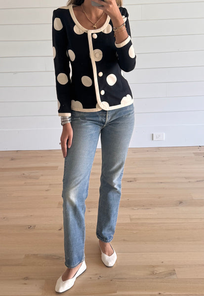 Vintage Oscar de La Renta Polka Dot Jacket