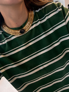 Vintage Hand Sculpted Brass Choker
