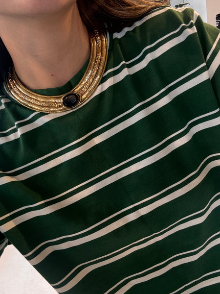Vintage Hand Sculpted Brass Choker