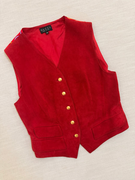Vintage Gucci Suede Vest