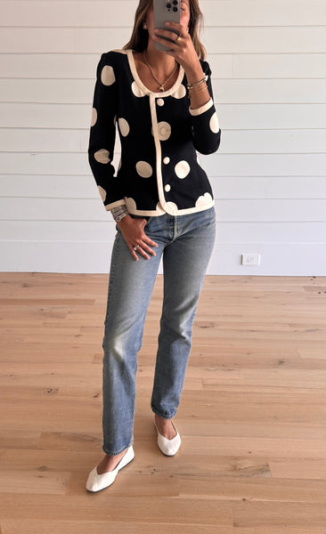 Vintage Oscar de La Renta Polka Dot Jacket