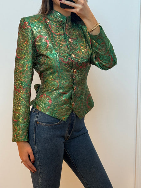 Vintage Yves Saint Laurent 1992 Runway Brocade Jacket