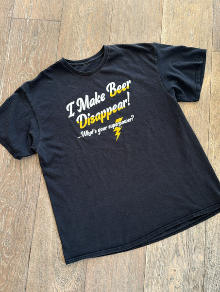 Vintage "I Make Beer Disappear" T-Shirt