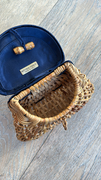 Vintage Bottega Veneta Wicker Clutch