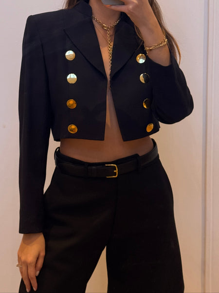 Vintage Yves Saint Laurent Navy Blue Jacket