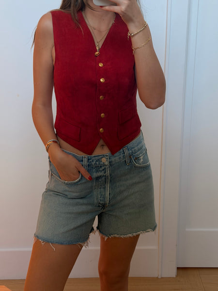 Vintage Gucci Suede Vest