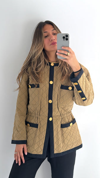 Vintage Escada Silk Quilted Jacket