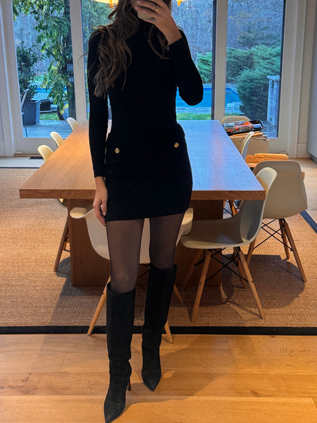 90s Chanel Black Mini Skirt