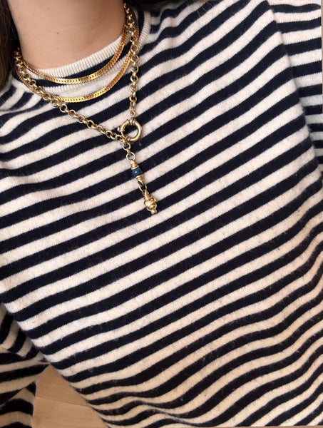 Vintage Gold Double Chain Necklace