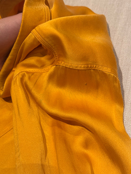 1970s Céline Silk Button Down Shirt